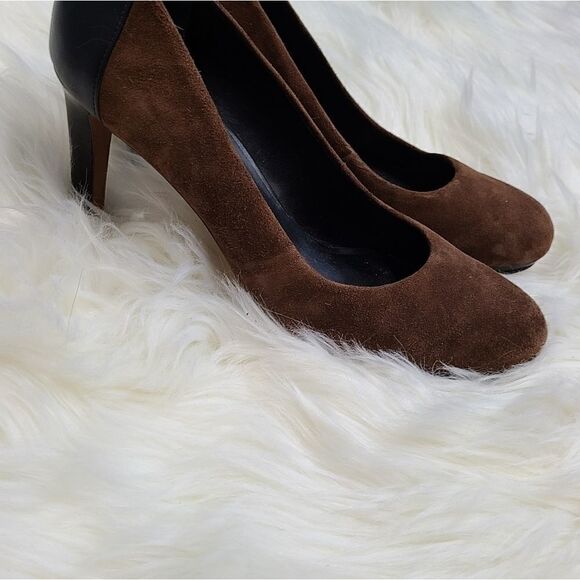 Franco Sarto Brown Leather Pumps Size 8 - Picture 5 of 11